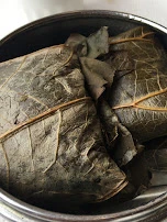Steamed Sticky Rice with Pork in Lotus Leaf